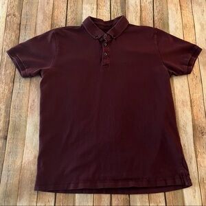 Denim & Flower mens short sleeve polo shirt | size large